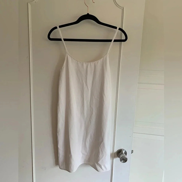 EVERLANE The Japanese GoWeave white Mini Slip dress size  00 balletcore casual - Picture 4 of 11